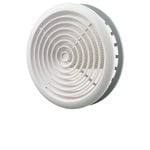 Blauberg 100mm White Round Ceiling Grille - 100mm