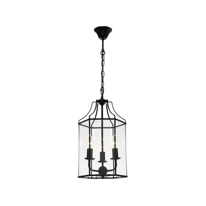 Cougar Lighting Arcadia 3lt Pendant Light Black