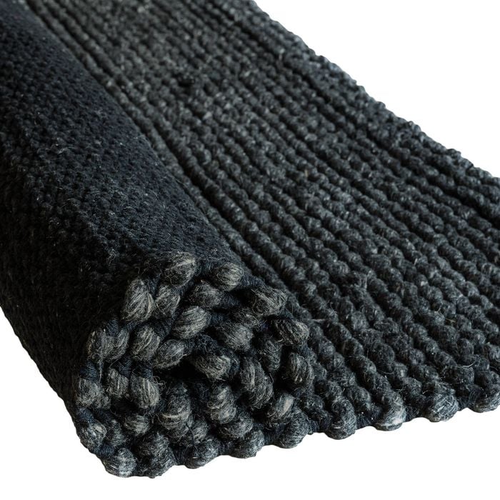 Wool Pebble Charcoal Lifestyle Rug - 180 cm x 130 cm Charcoal