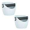 Avanti Coffee Knock Box Espresso Grinds Waste Tamper Bin Grey - Set Of 2