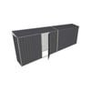 Build-a-Shed 0.8 x 6 x 2m Skillion Shed with Single Hinged Side Door - Grey