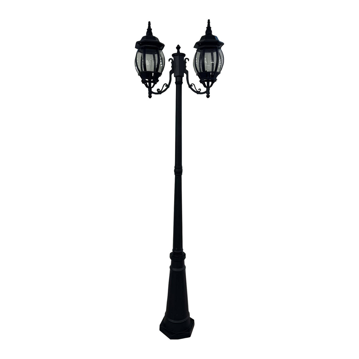 Oriel Lighting Highgate Twin Tradtional Outdoor Post Light Black ...