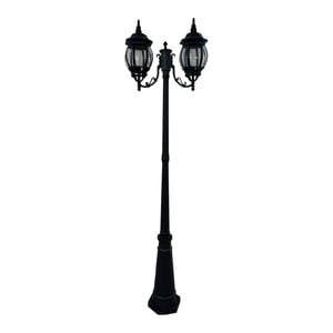 Oriel Lighting Highgate Twin Tradtional Outdoor Post Light Black