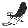Artiss Steel Foldable Racing Simulator Cockpit Seat Wheel Stand Gear Shifter Mount Black