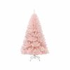 Costway 1.8M Pink Christmas Tree Hinged Xmas Decoration w/617 Tips