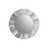 Geometric Round Wall Mirror with Elegant Frame on MDF Construction