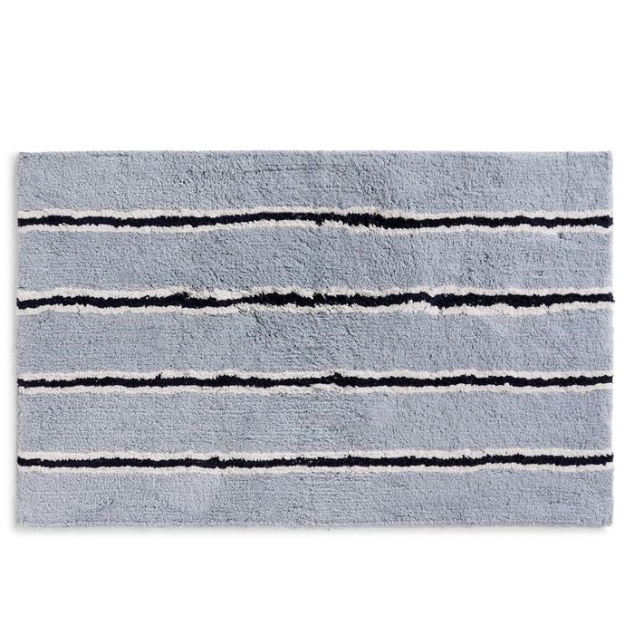 Linea Home Blue Multi Stripe Bathmat
