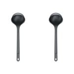 2PK Zyliss Soup Ladle Silicone/Nylon Cooking Utensil 32cm - Grey