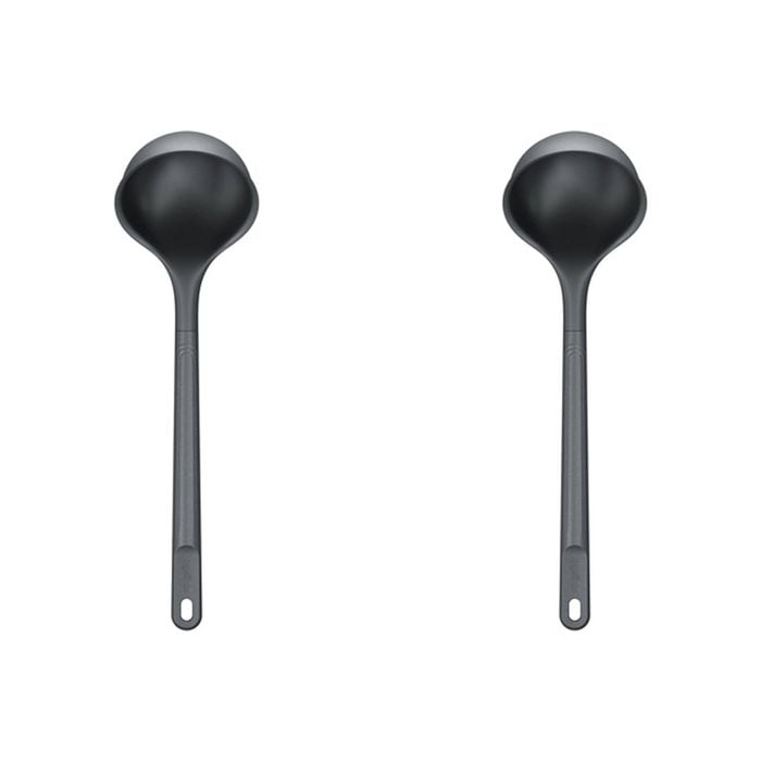 2PK Zyliss Soup Ladle Silicone/Nylon Cooking Utensil 32cm - Grey