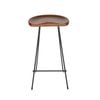 Sk Designer Living | Berny Industrial Stool | 66cm - Walnut & Black