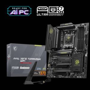 MSI MAG X870 TOMAHAWK WIFI, AMD AM5 ATX Motherboard 4x DDR5~256GB, 3x PCIe x16, 4x M.2, 5x USB 3.2, 4x USB2.0, 3x USB-C