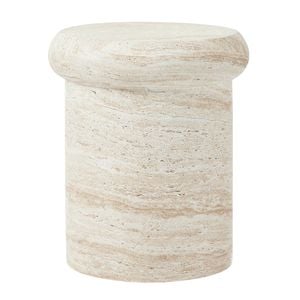 Cooper & Co. Luna 38cm MgO Travertine Look Stool