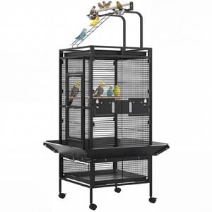 Advwin Bird Cage  153CM 2 Perches Aviary Parrot Budgie Playtop Slide Tray Wheels