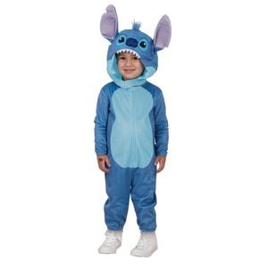 Stitch One Piece Plush Deluxe Costume Jumpsuit Cosplay Outfit Toddler Size Blue