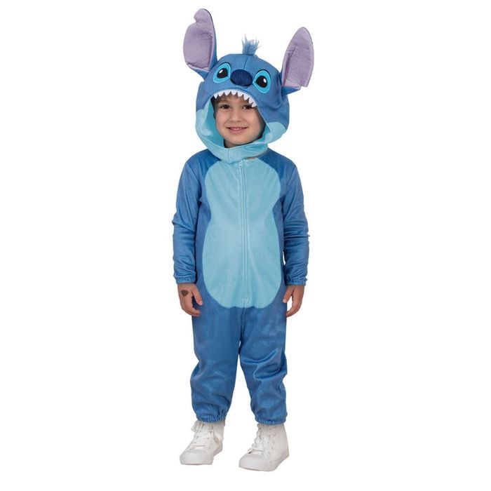 Stitch One Piece Plush Deluxe Costume Jumpsuit Cosplay Outfit Toddler Size Blue