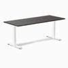 Desky Fixed Height Melamine Office Desk White Frame 180cm