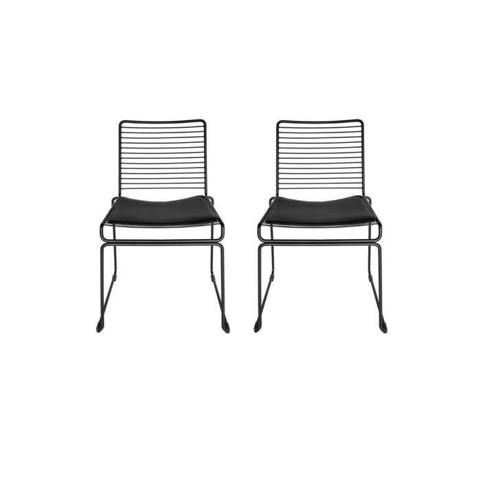 Sk Designer Living | Pack Of 2 | Replica Hee Welling Hee Wire Dining Chair - Black