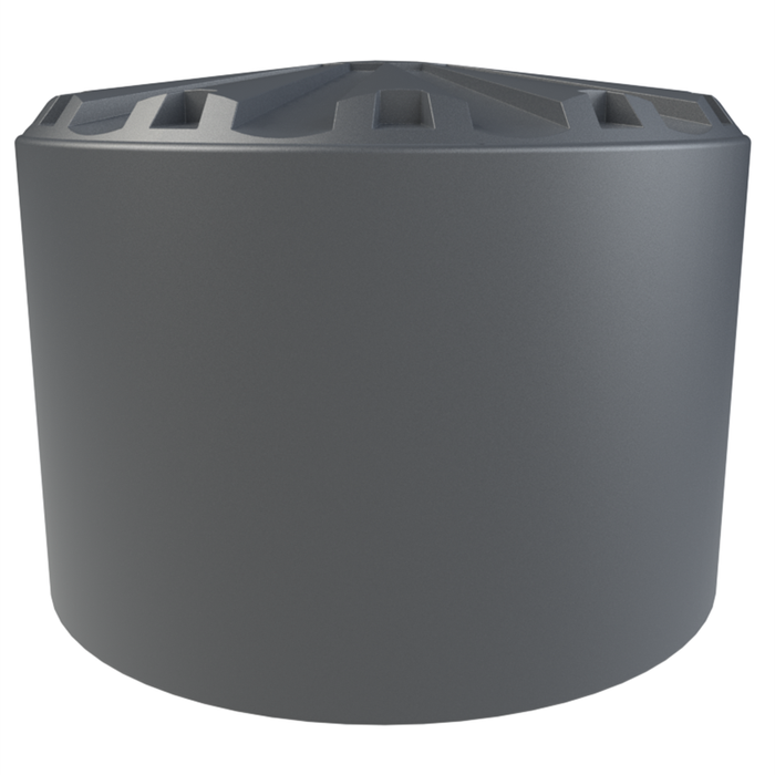 Melro Tanks 35000L Metal Grey Round Poly Water Tank
