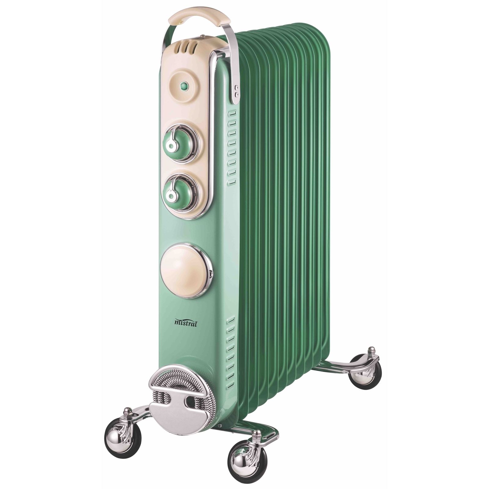 Mistral 11 Fin Retro Column Heater With Timer product image