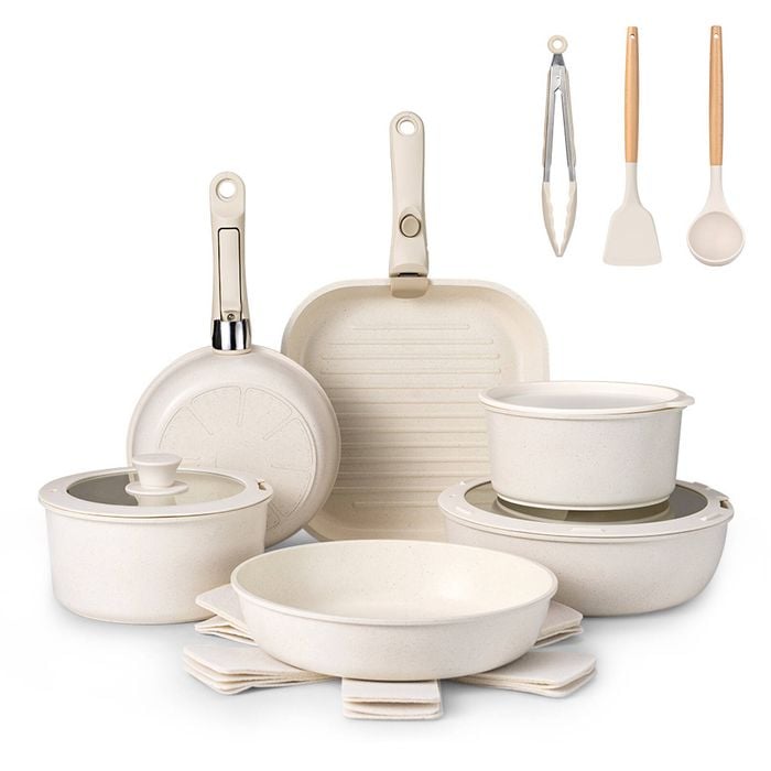 Zuni 20pcs Nonstick Cookware Pots & Pans Set Granite Coating Cooking Utensil