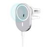 Sansai Magnetic Wireless 15W Phone Car Charger w/ Vent Mount For iPhone 12 SLV