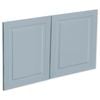 Kaboodle 1000mm Danish Blue Heritage Fridge Cabinet Doors - 2 Pack