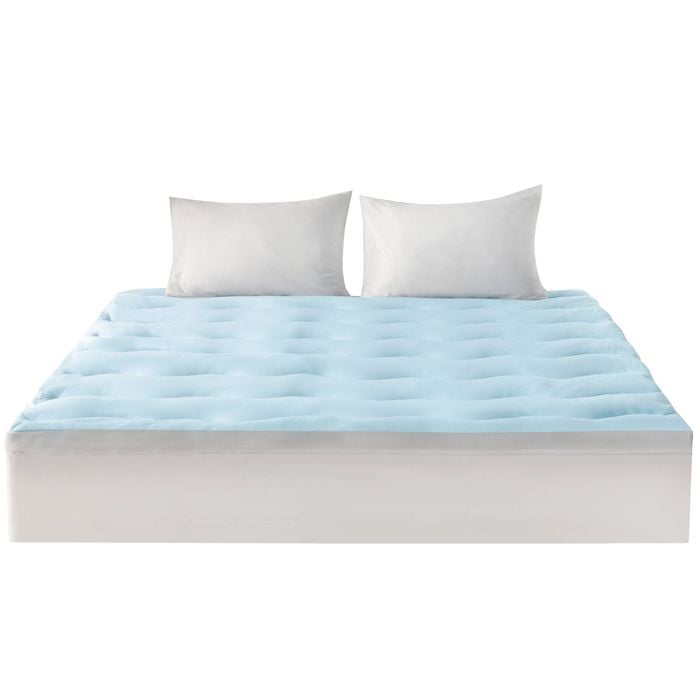 LINENOVA Cooling & Warm Reversible Mattress Topper Protector - King Single