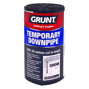 Grunt 90mm x 25m Temporary 100um Polythene Downpipe Roll