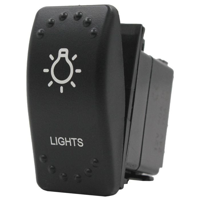 Switch Boss Dual Green LED Laser Etched Rocker Switch - Lights