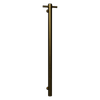 Hotwire 900mm Gold Single Vertical Round Slimline Heated Towel Rail