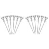 12pc Final Touch Reusable Diamond Cocktail Picks 21cm - Clear