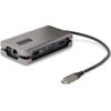StarTech.com USB-C Multiport Adapter, HDMI/VGA, 4K 60Hz, 3-Port USB Hub, 100W PD Pass-Through, GbE, Mini Docking Station