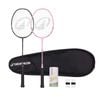 Decathlon - Adult Badminton Racket Br 190 Set Partner Black Pink - One Size
