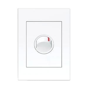 HPM VIVO 1 Gang Double Pole Wall Switch - White