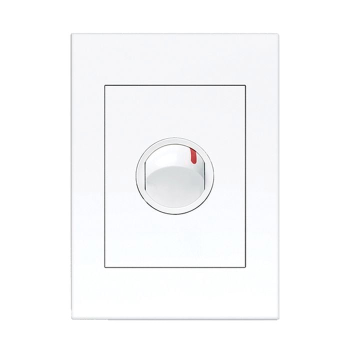 HPM VIVO 1 Gang Double Pole Wall Switch - White