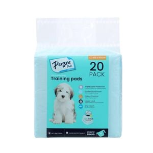 Paws & Claws 60 x 60cm Antibacterial Pet Training Pads - 20 Pack