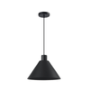 Telbix Kestra Modern Pendant Hanging Lamp Light Metal Black Textured