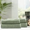 Renee Taylor 4 Piece Cotton Ribbed Bath Towel Sage