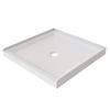 Stein 900 x 900mm White 3-Sided Acrylic Shower Tray 