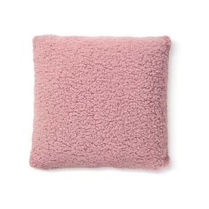 Bedding House 45cm x 45cm Mauve Sherpa Filled Cushion 45x45cm