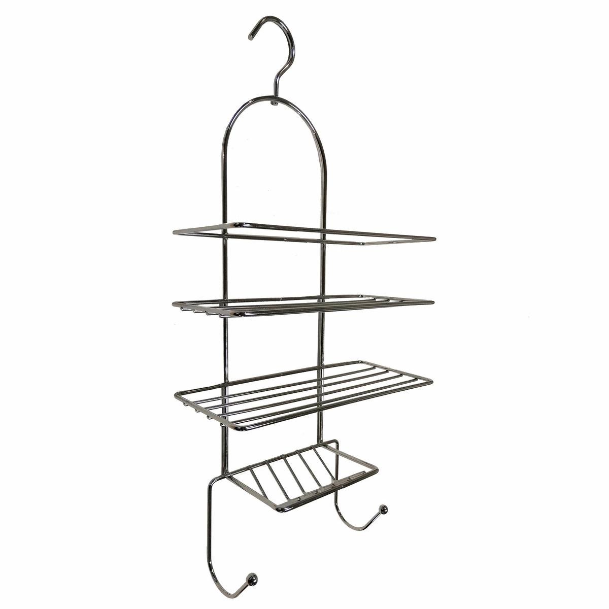Barelli Large Chrome Bathroom Shower Caddy - Bunnings Australia