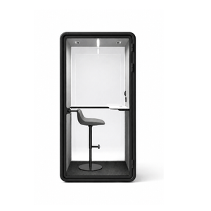 Focuspod Solo Acoustic Office Pod — 1 Person Soundproof Phone Booth (black)