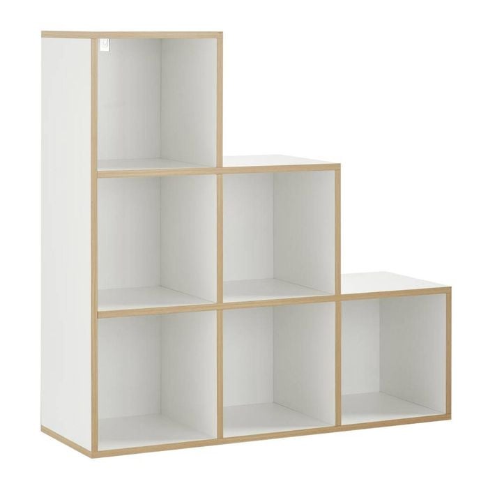 Janet Stepped Display Unit Shelving 90W x 90h White