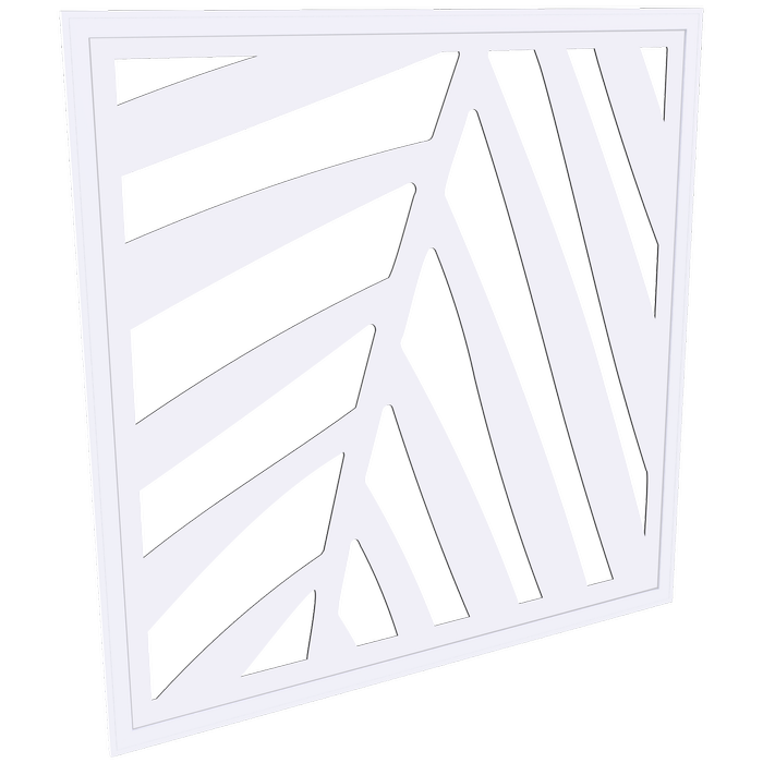 ProtectorAl 300 - 940 x 300 - 940mm Surfmist Palm Framed Composite Decorative Panel