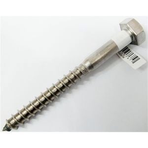 Zenith Coach Screw M 8x150mm 316 S/Steel