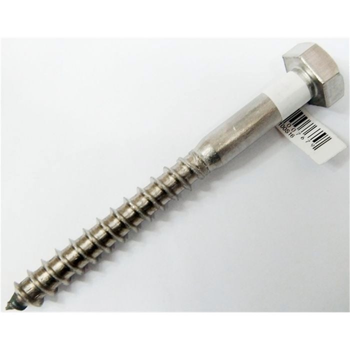 Zenith Coach Screw M 8x150mm 316 S/Steel