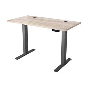 Modern Furniture ALVIS Standing Desk with Lift 120cm - Warm Oak & Black