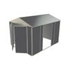 Build-a-Shed 2.3 x 3.0 x 2.3m Gable Double Sliding Side Door Shed - Grey