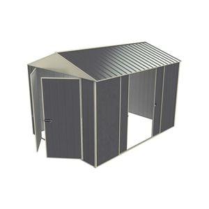 Build-a-Shed 2.3 x 3.0 x 2.3m Gable Double Sliding Side Door Shed - Grey