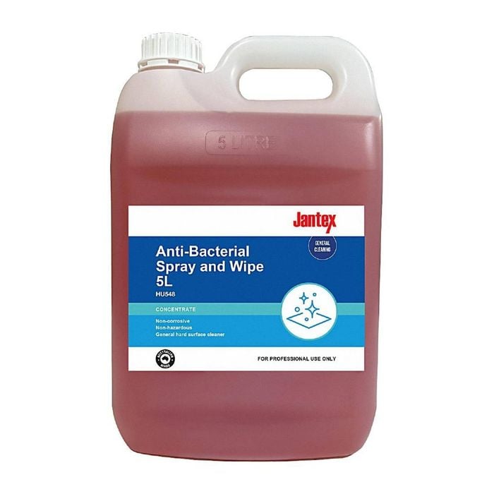 Jantex Anti-bacterial Spray And Wipe Cleaner Concentrate Ammonia And Phosphate Free 5ltr